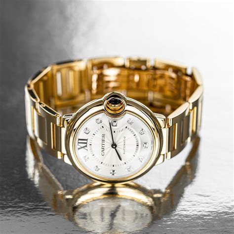 cartier watches gold|pre owned cartier gold watches.